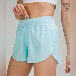 Lululemon Find Your Pace Shorts 3” Lined Icing Blue Size 10 Running Shorts